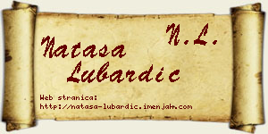 Nataša Lubardić vizit kartica